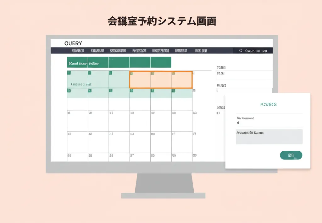 会議室予約システムのスクリーンショット