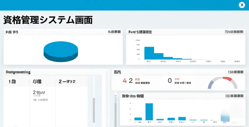 資格管理ツールのスクリーンショット