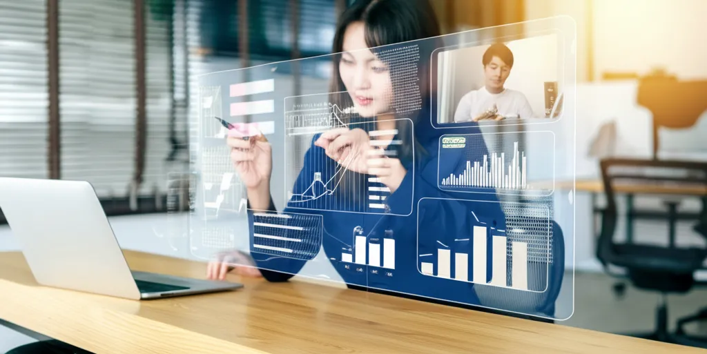 効率化をイメージさせるトップビュー画像